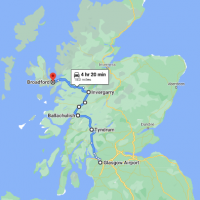 Glasgow to Broadford, Isle of Skye IV49 9AE