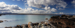Beach on Gailoch peninsular over looking isle of skye