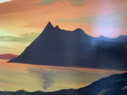 Painting upstairs landing, Skye Basecamp Lodge