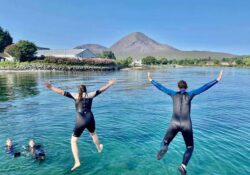 Swimming in Broadford Bay