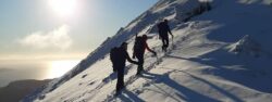 Winter climbing Skye